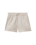Reiss Acen Linen Elasticated Waist Short