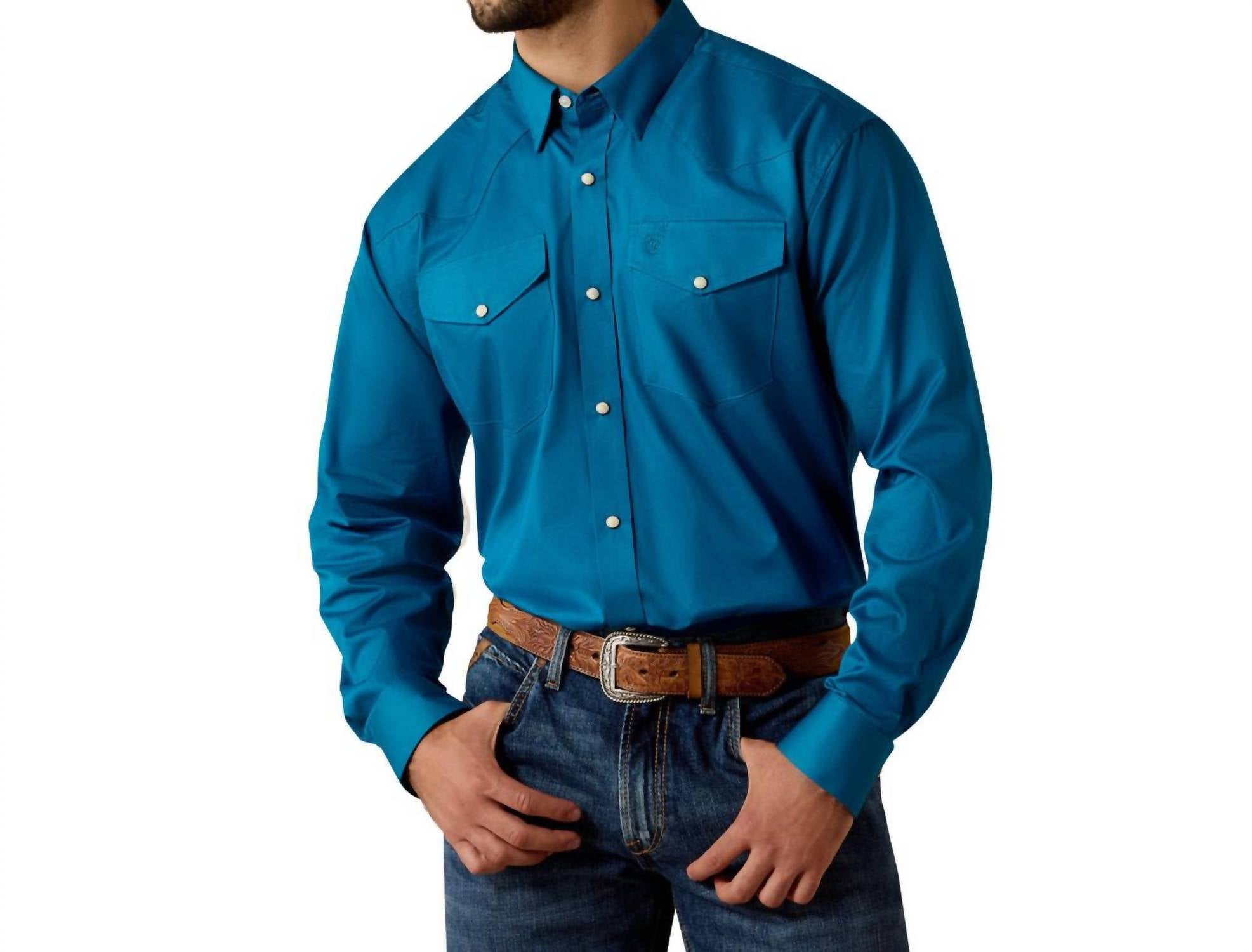 Men's Casual Series Shirt In Blue