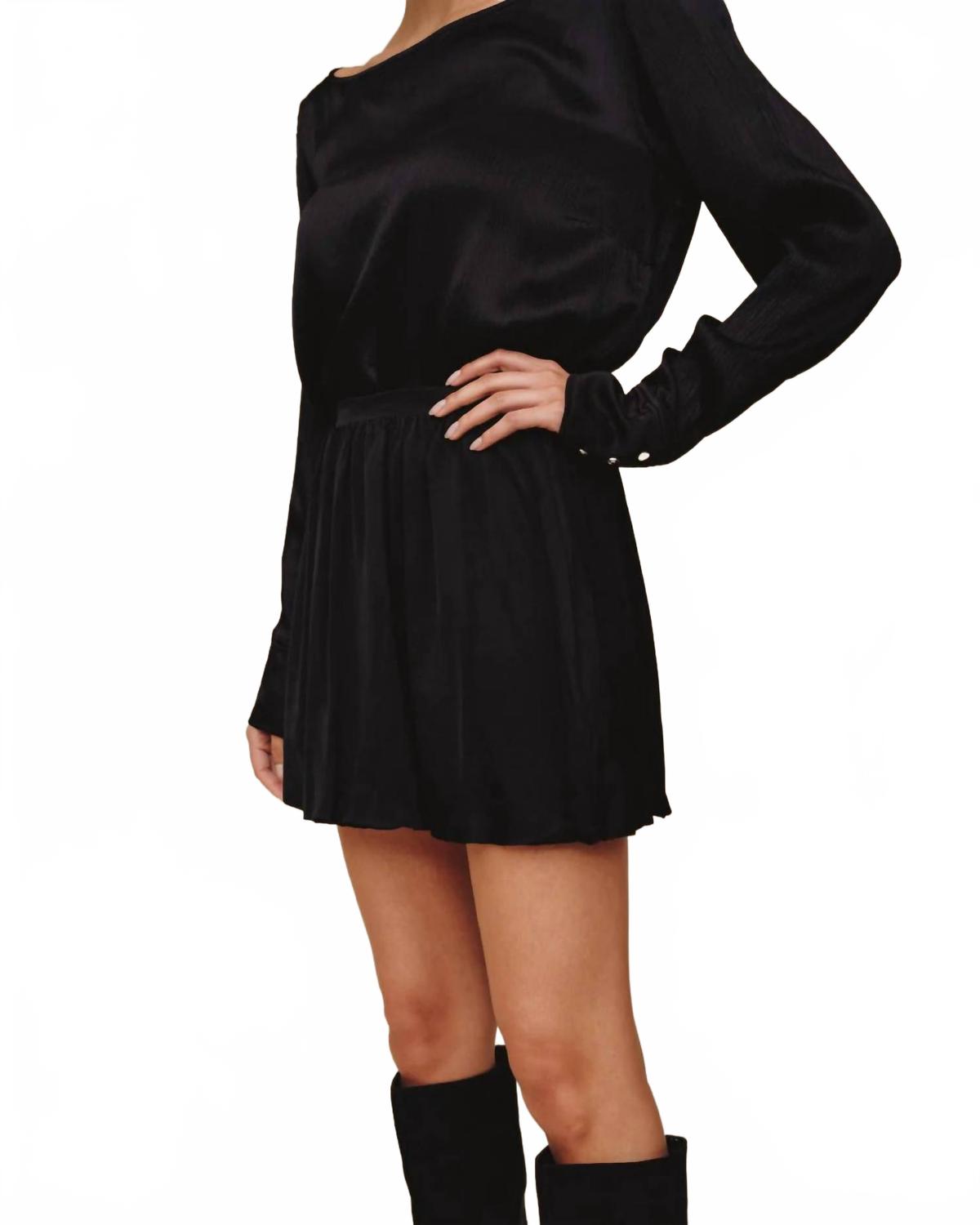 Soft Bubble Skirt In Black