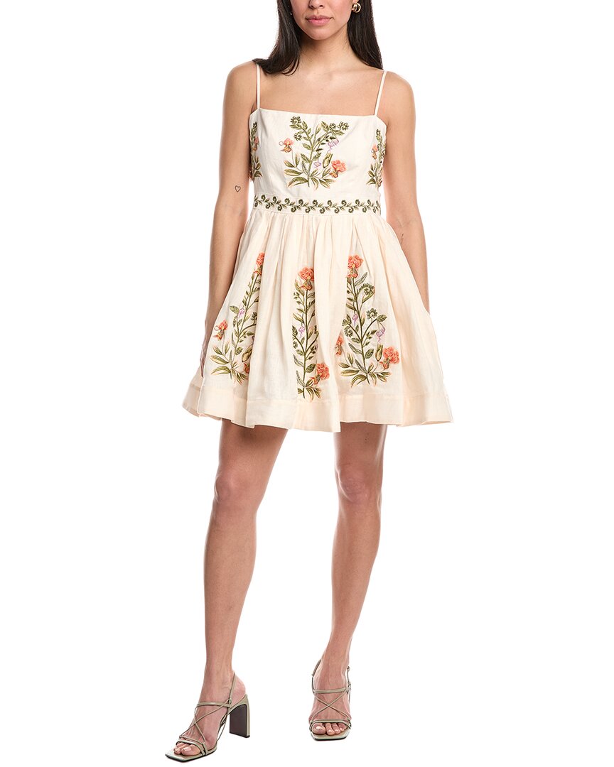 Agua by Agua Bendita Linen Mini Dress