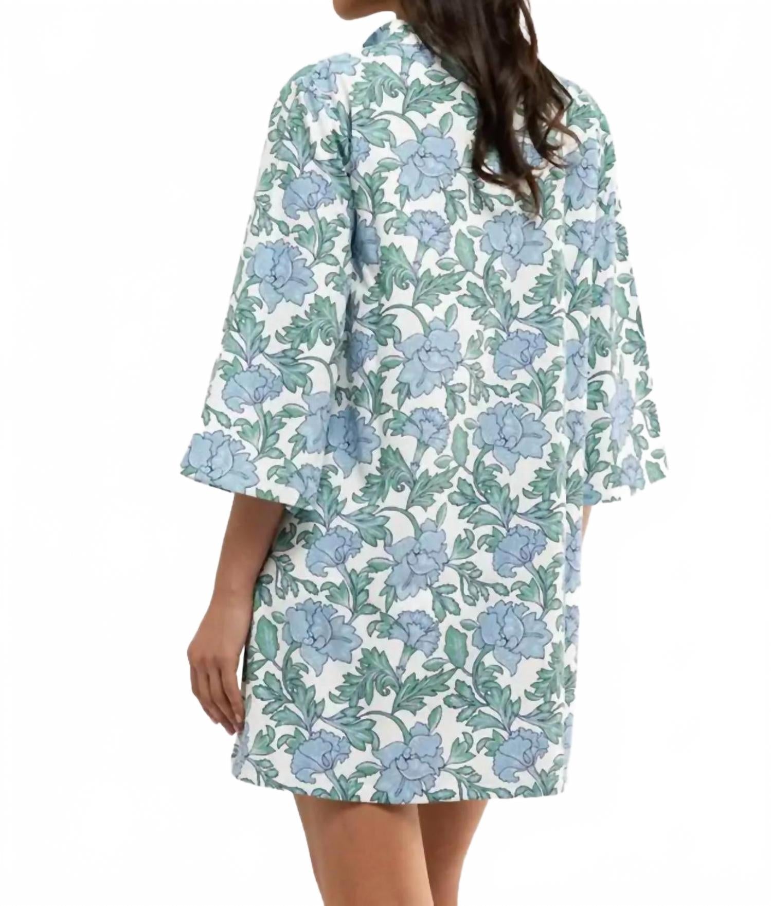 Phoebe Dress In Coastal Garden