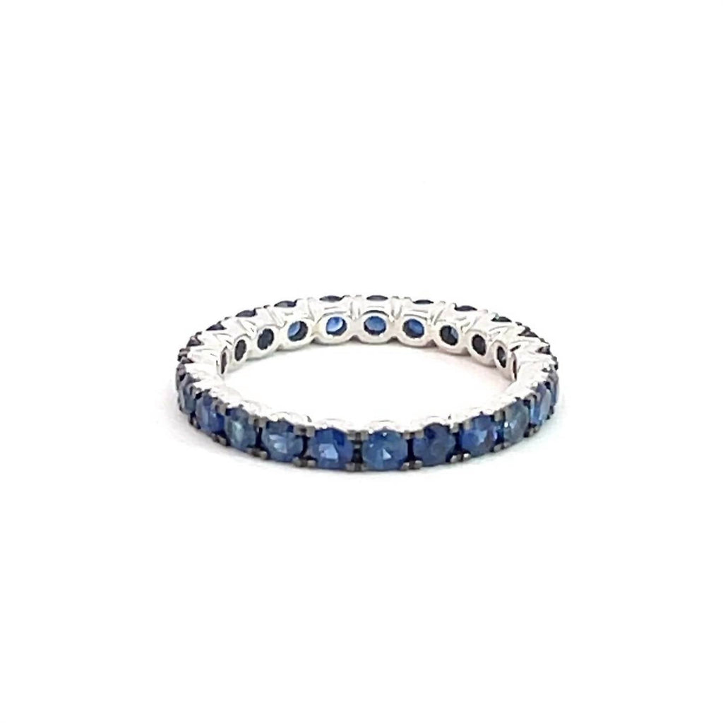 Women's Sapphire Stacking Ring In Blue & White Gold