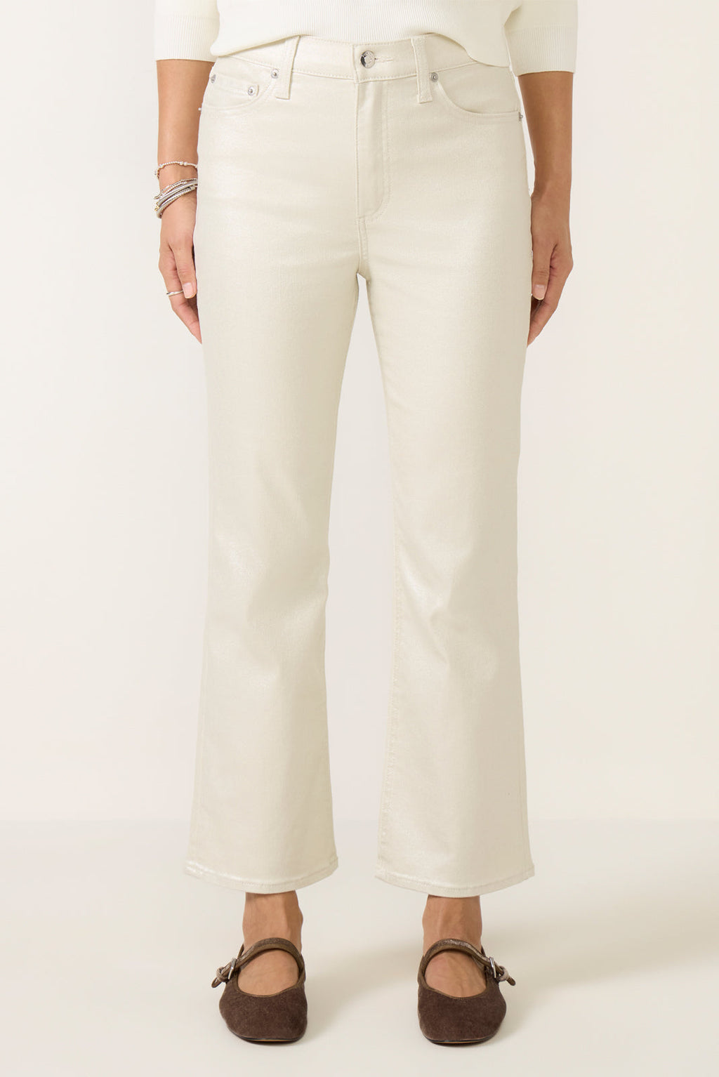 Women's Lennon Cropped Bootcut Coated Jean