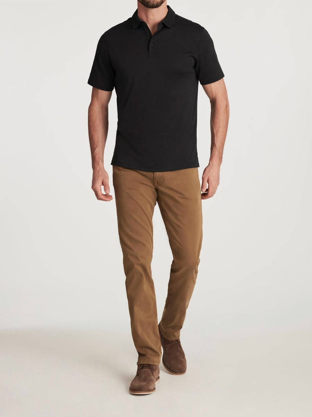 Courage Straight Leg Pants In Brown Twill