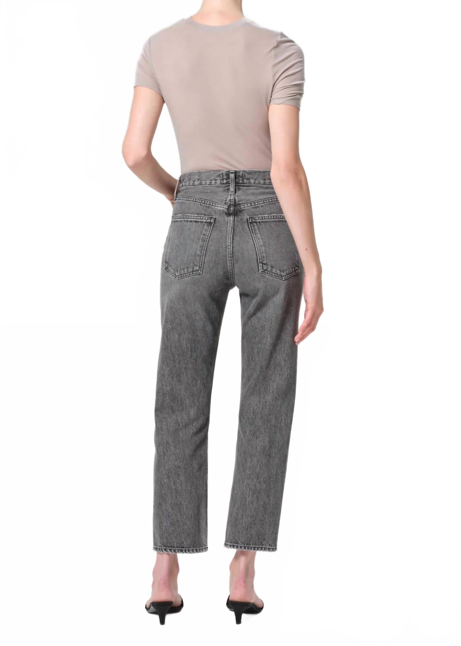 90's Pinch Waist Crop Jean In Audit