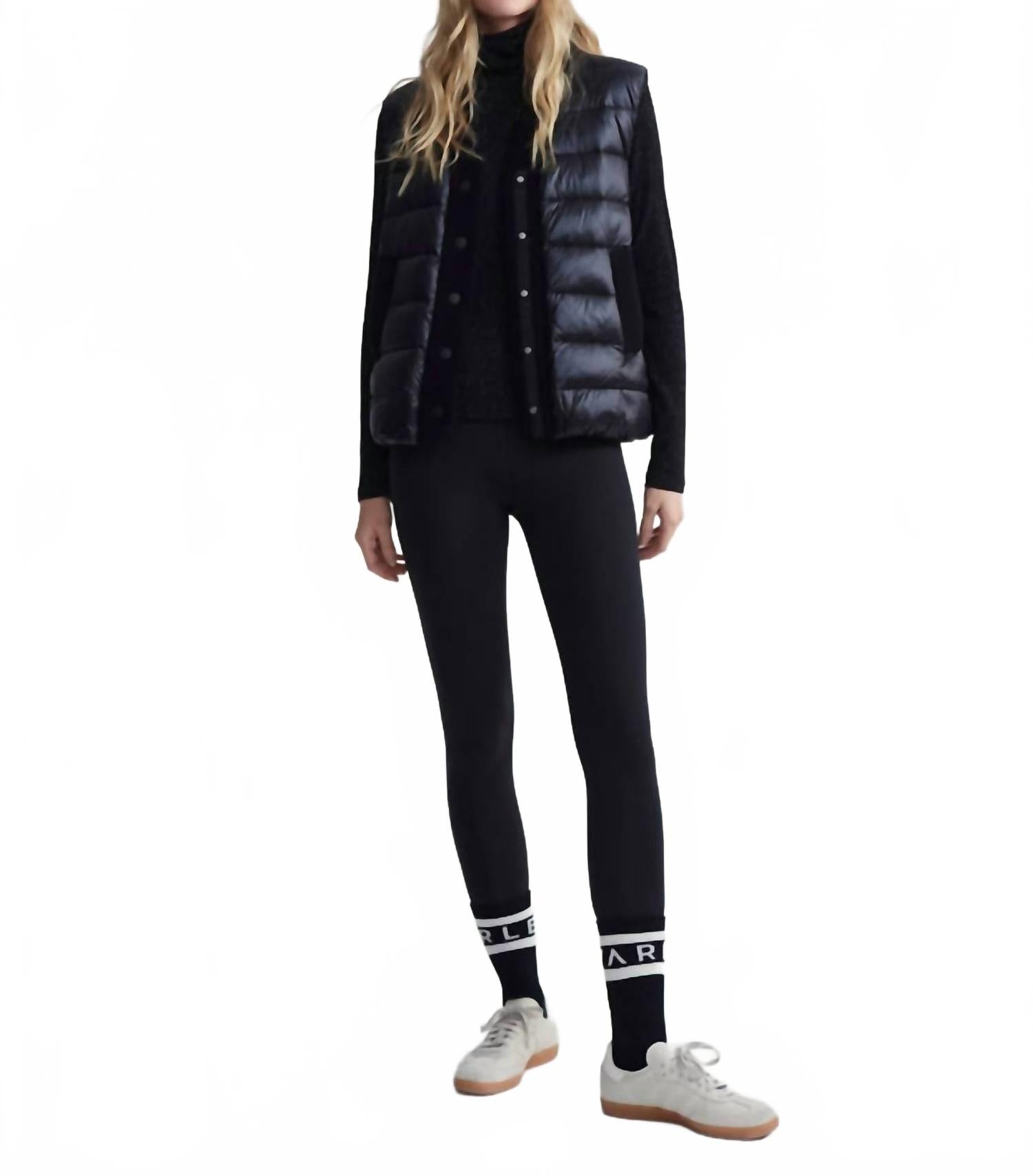Colwyn Combo Boxy Gilet Vest In Black