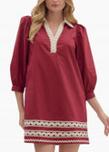 Lina Mini Dress In Garnet
