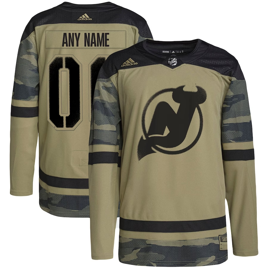 Men's New jersey Devils Camo Military Custom Team Player jersey