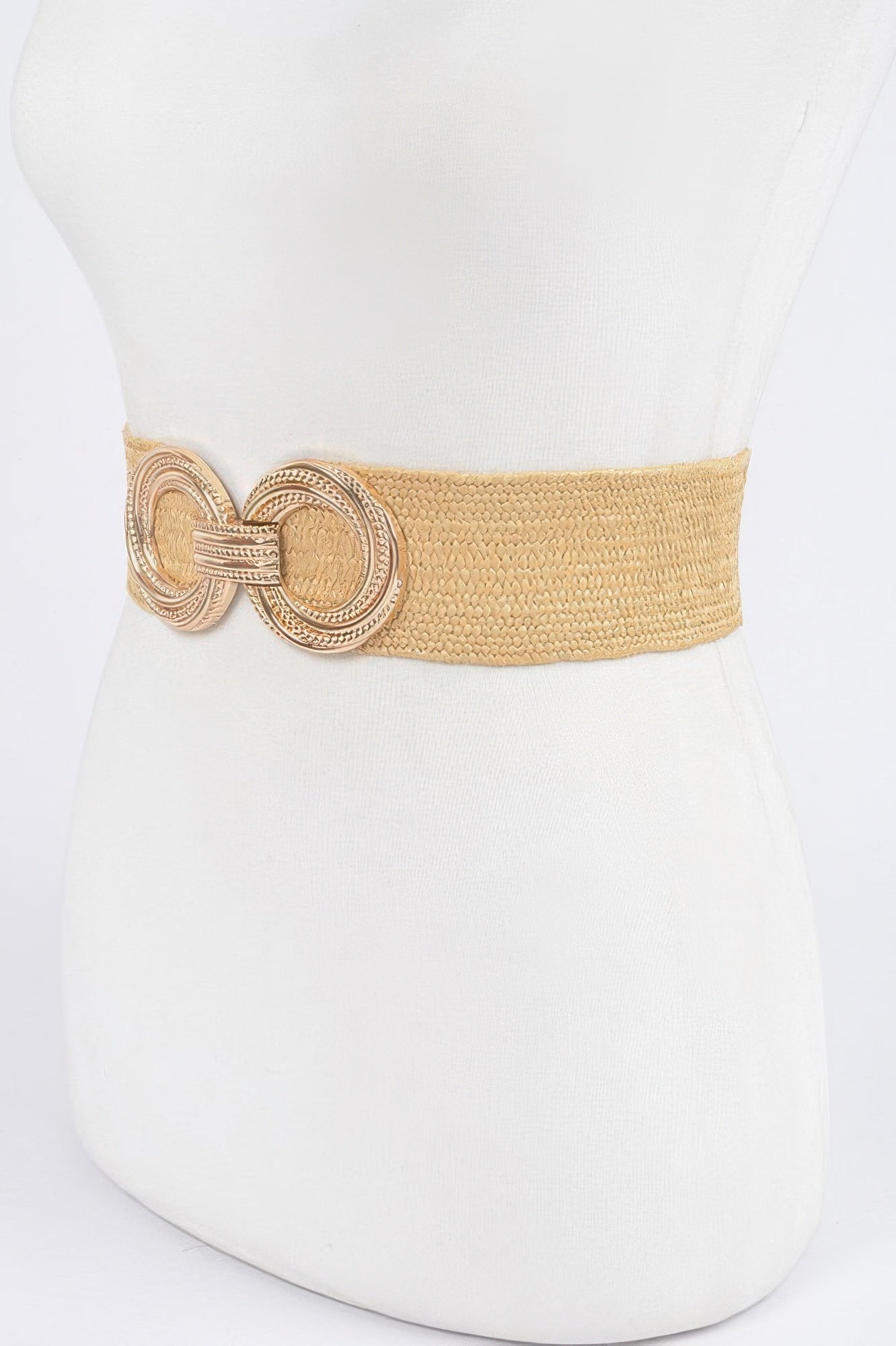 Metal Buckle Stretch Waist Belt