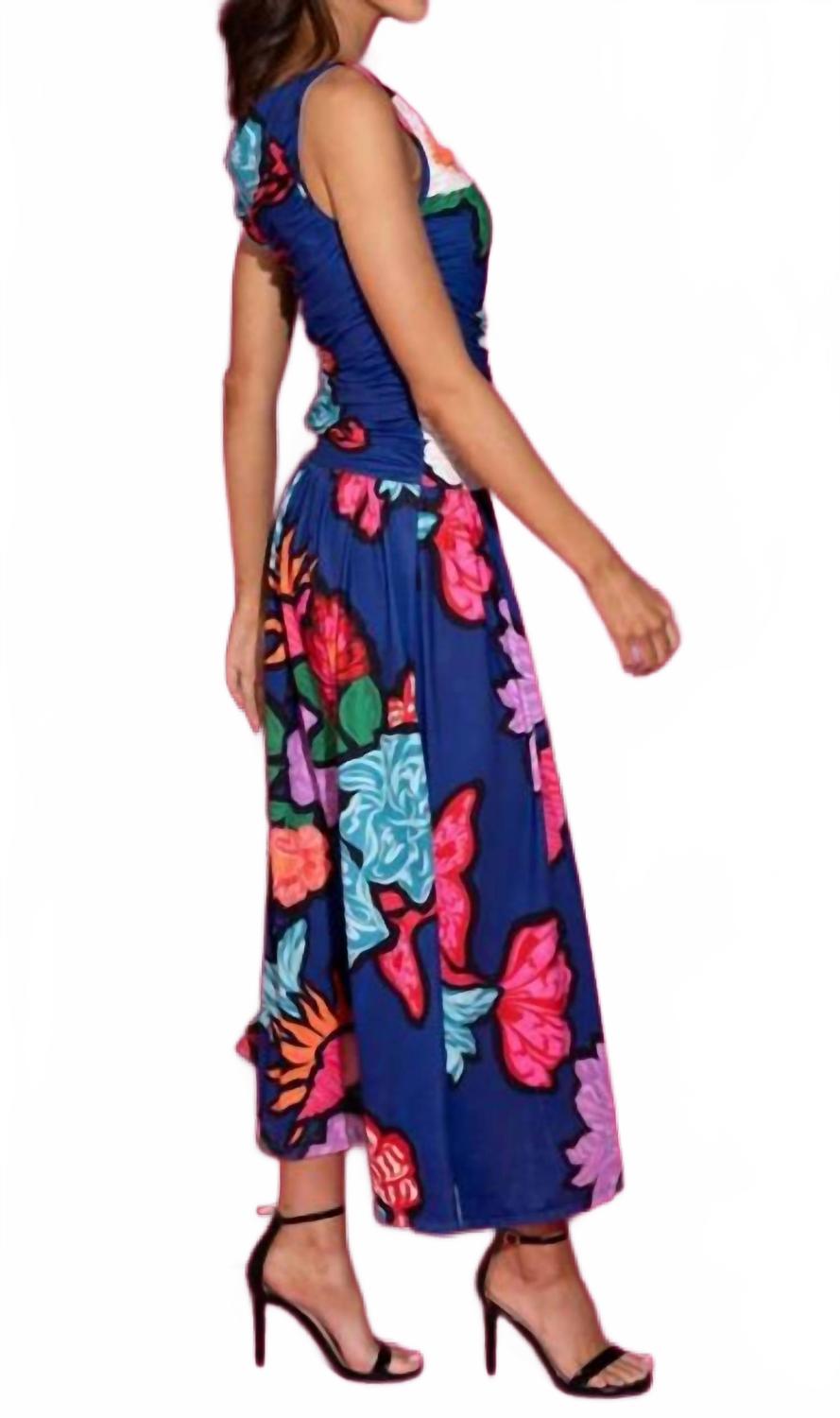 Quincy Dress In Navy Floral