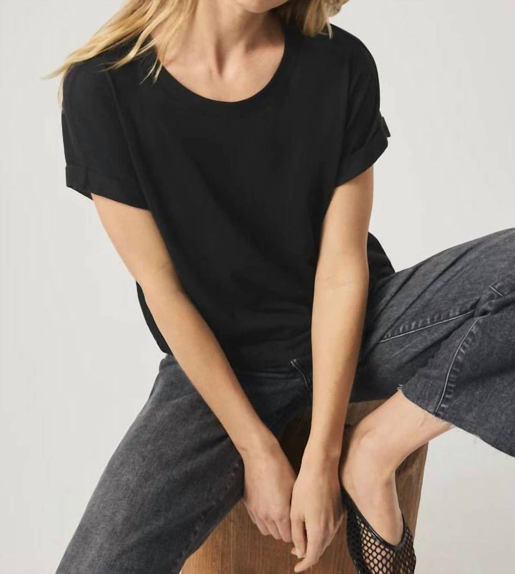 Skye Crewneck Tee In Black