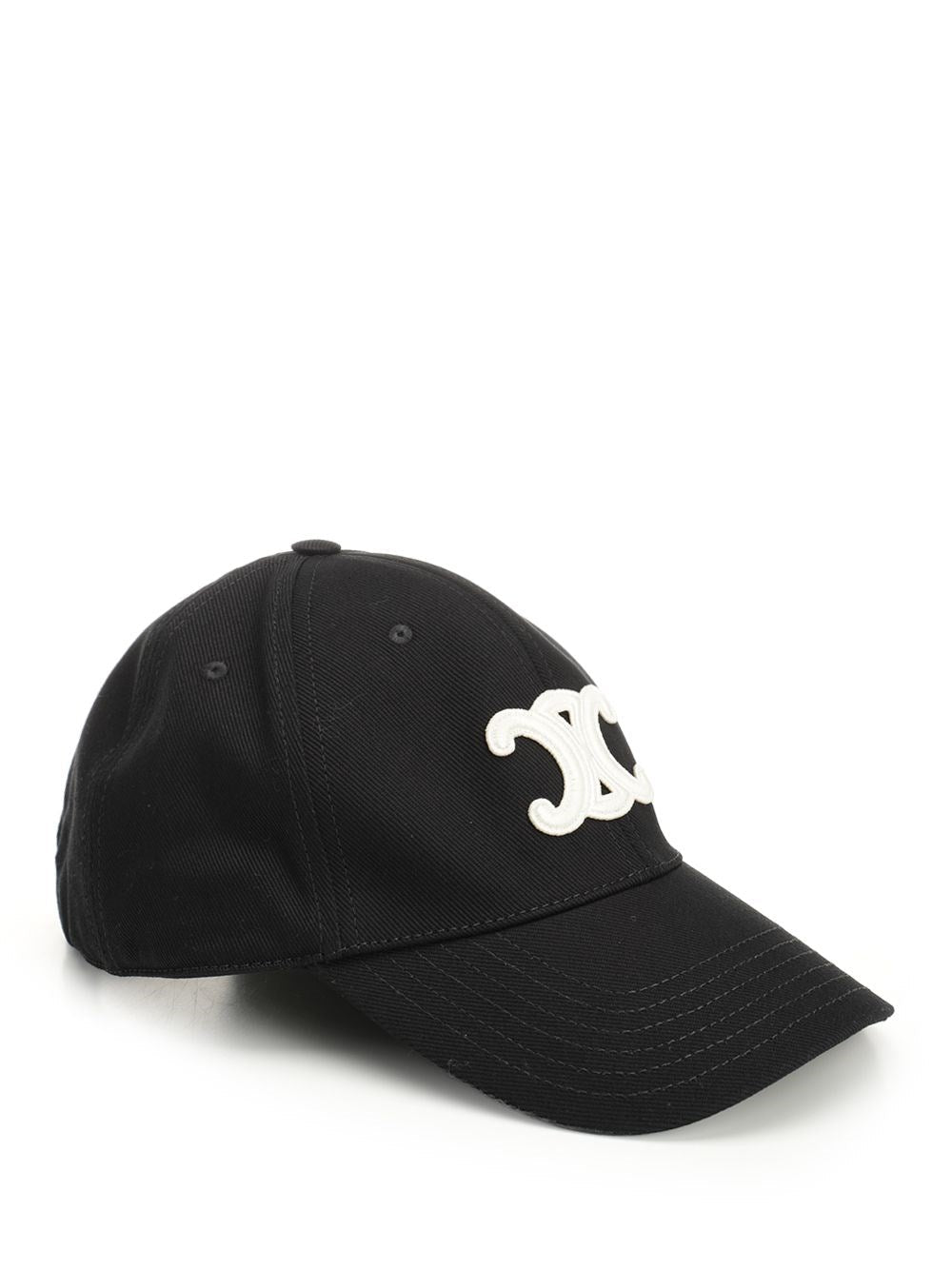 Celine Men "Triomphe" Cotton Baseball Cap