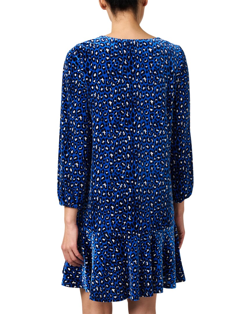 Jude Connally Sadie Print Velvet Dress