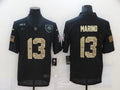 Men's Miami Dolphins #13 Dan Marino Black Player Game Jersey1
