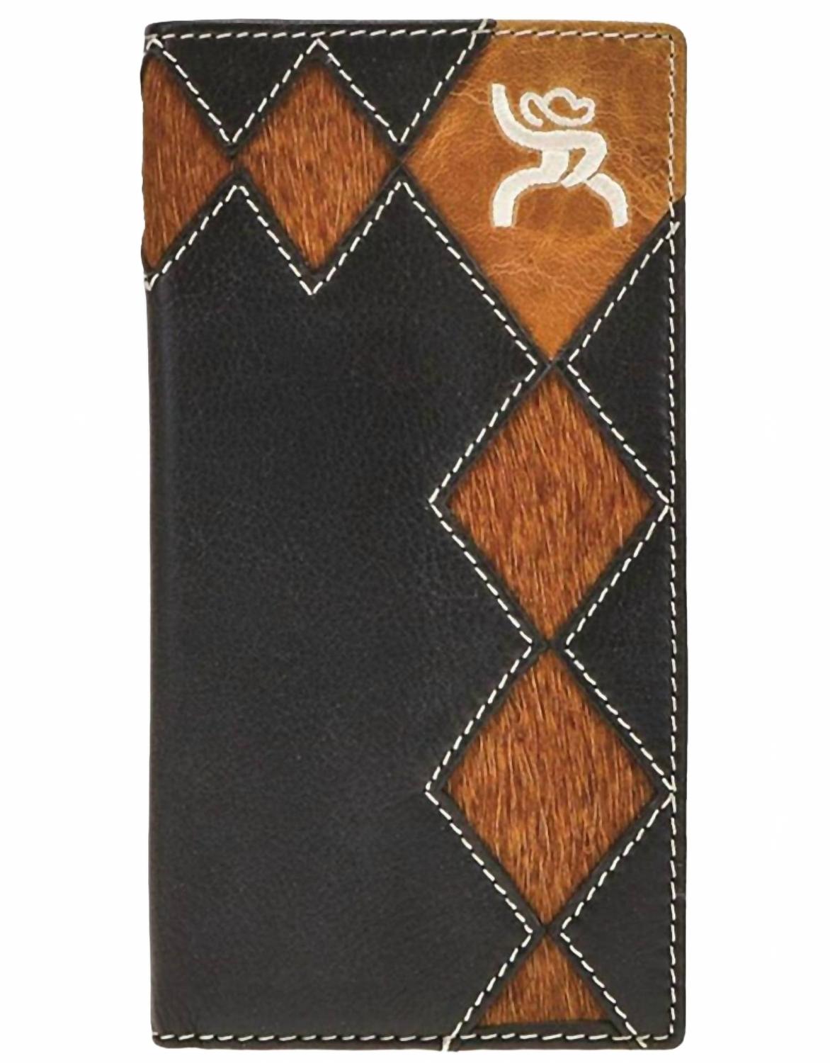 Roughy Rodeo Style Wallet In Black/brown