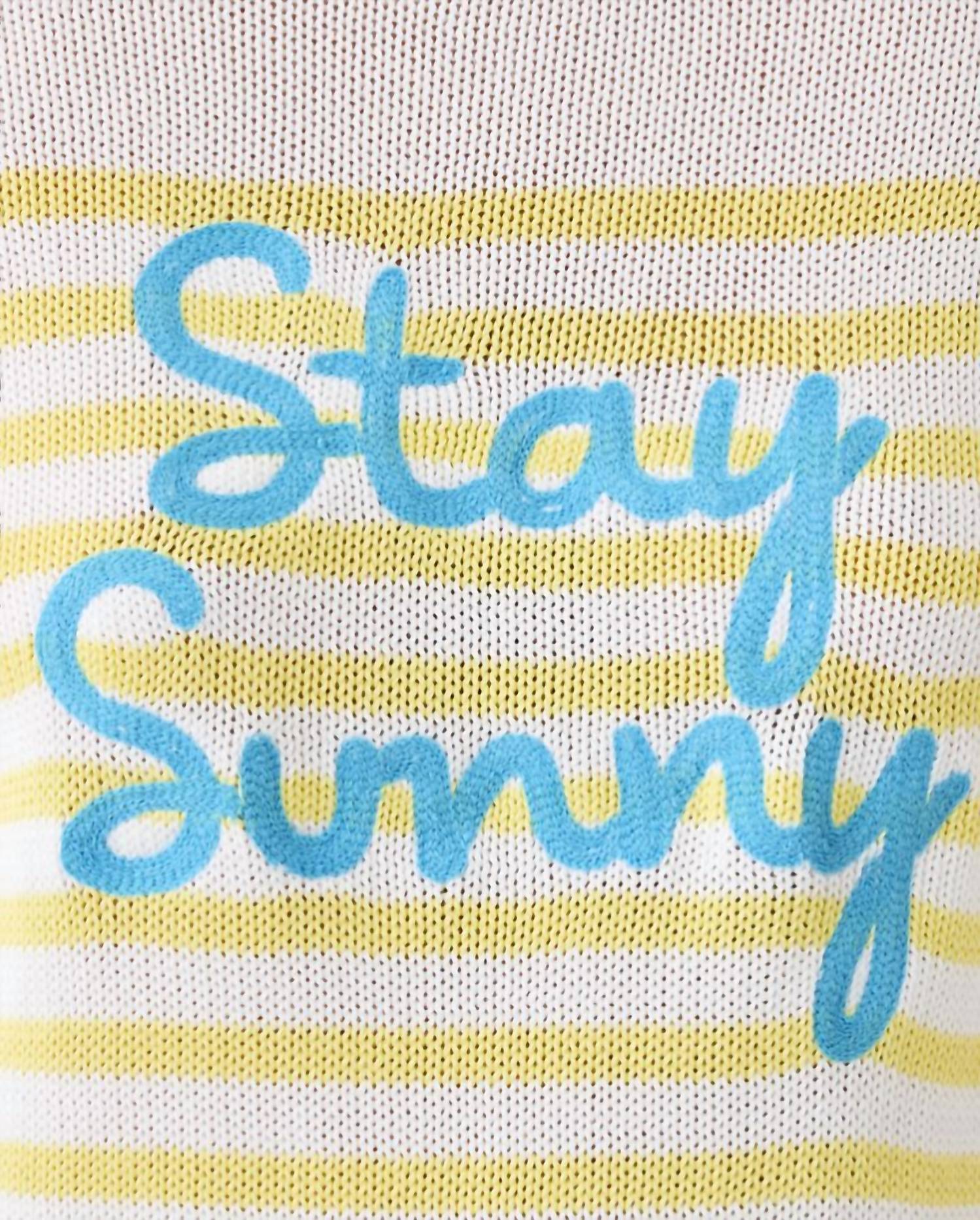 Kelsa Sweater In Resort White Stay Sunny