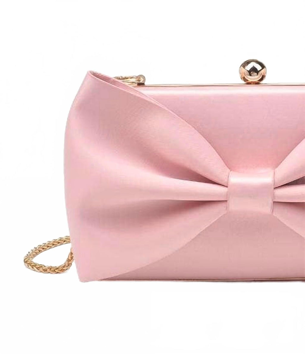 Women's Belle Bow Evening Bag In Champagne