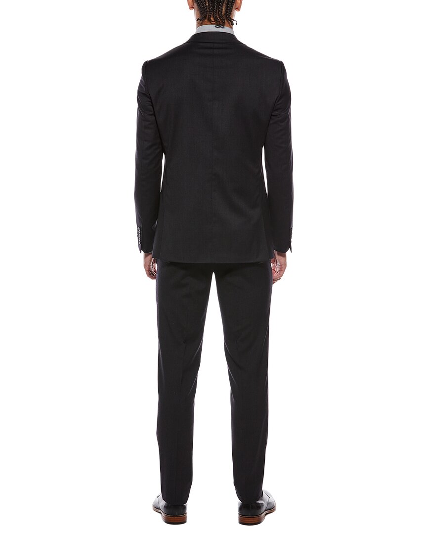 Zanetti 2pc Wool Suit with Flat Front Pant