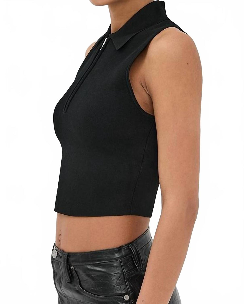 Tatum Sleeveless Top In Black