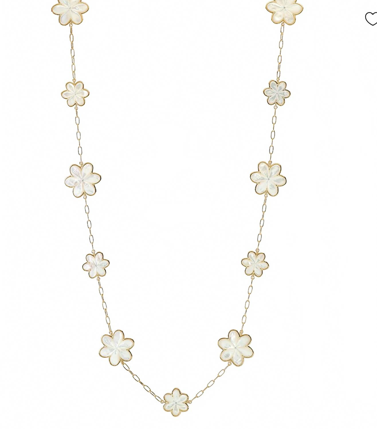 Oversized Eadie Necklace In White