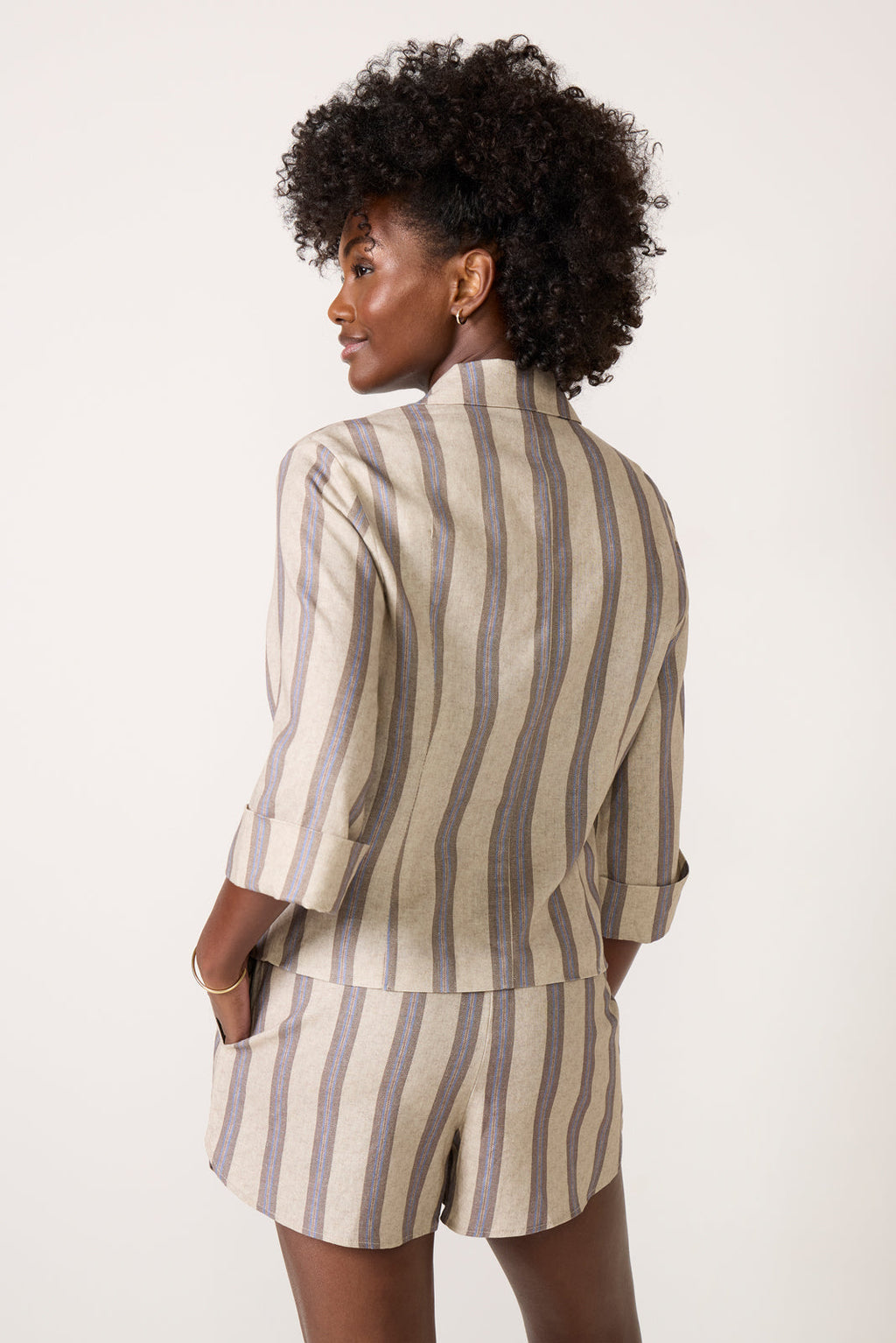 Women's Jess Linen Stripe Blazer