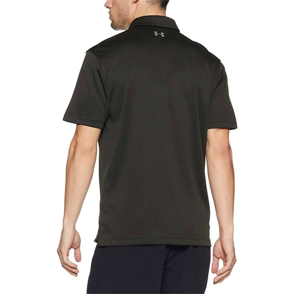 Tech Button Up Placket Polo In Artillery Green