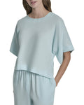 DKNY Drop Shoulder Linen Top