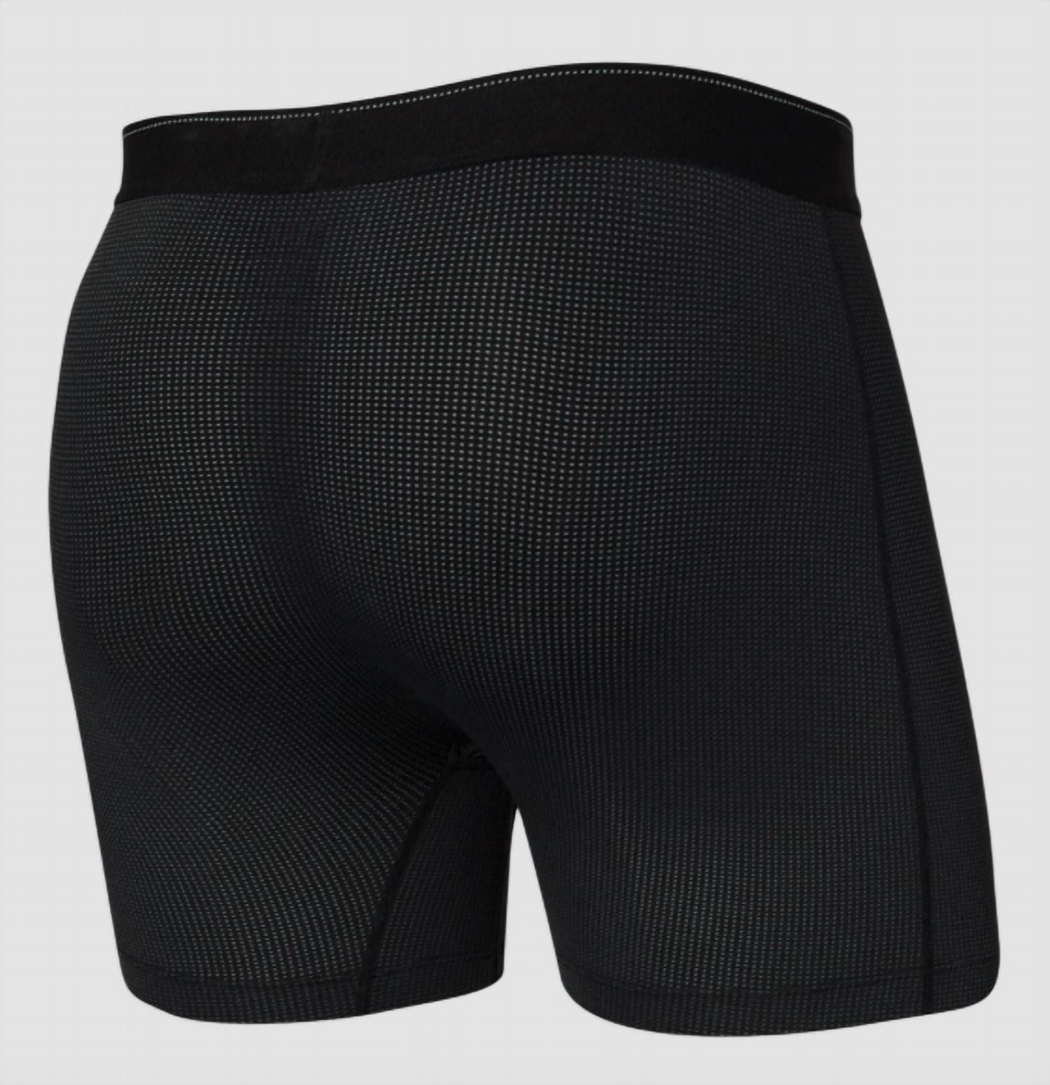 Quest Quick-Dry Mesh Boxer Brief In Black Ii