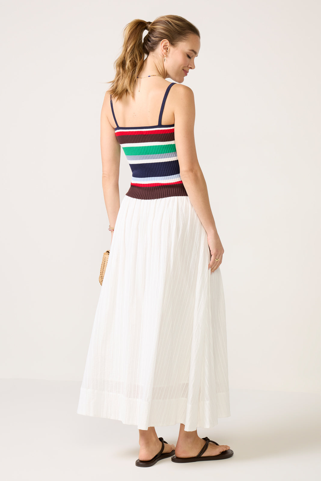 Women's Shadow Stripe Maxi Skirt