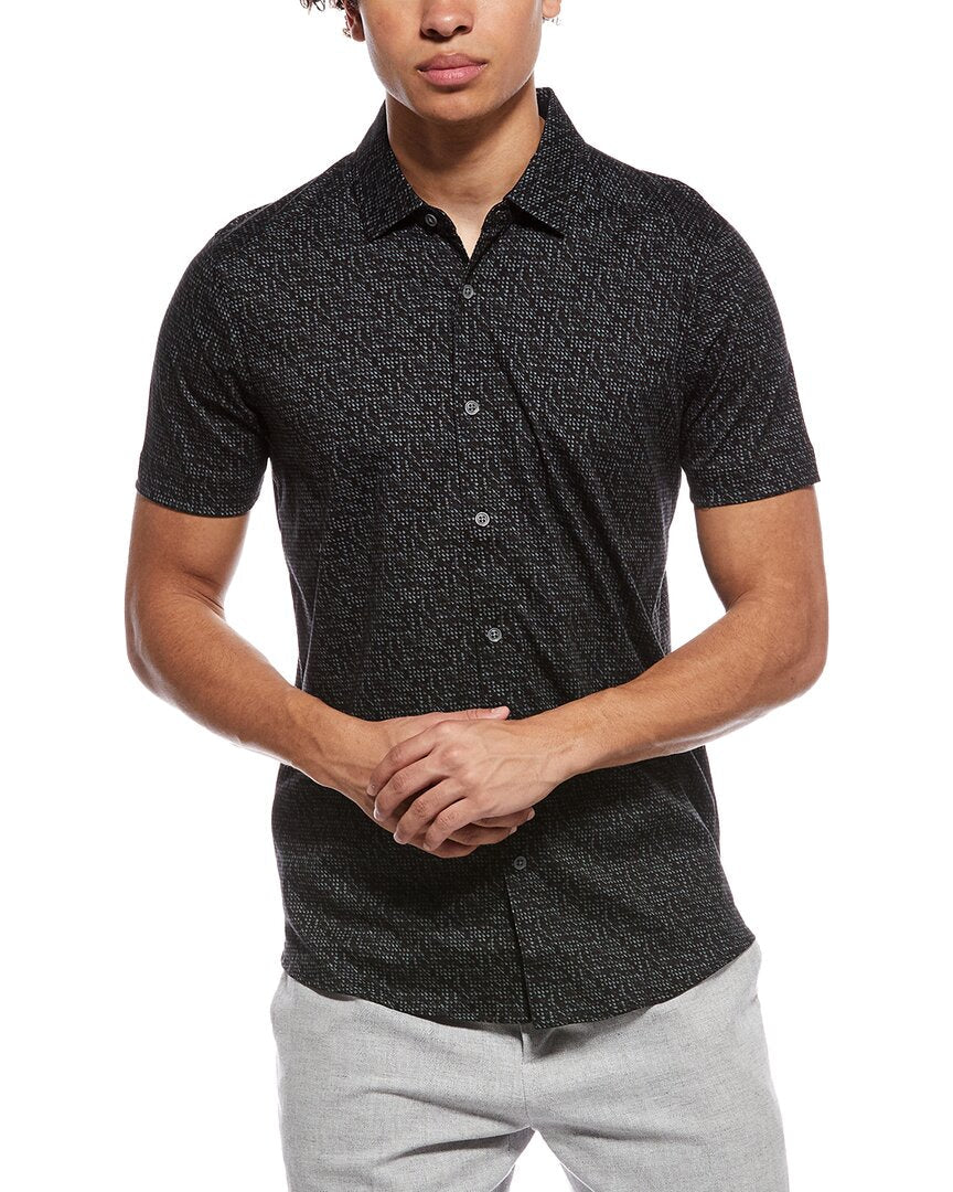 Raffi Brushed Dot Button Shirt