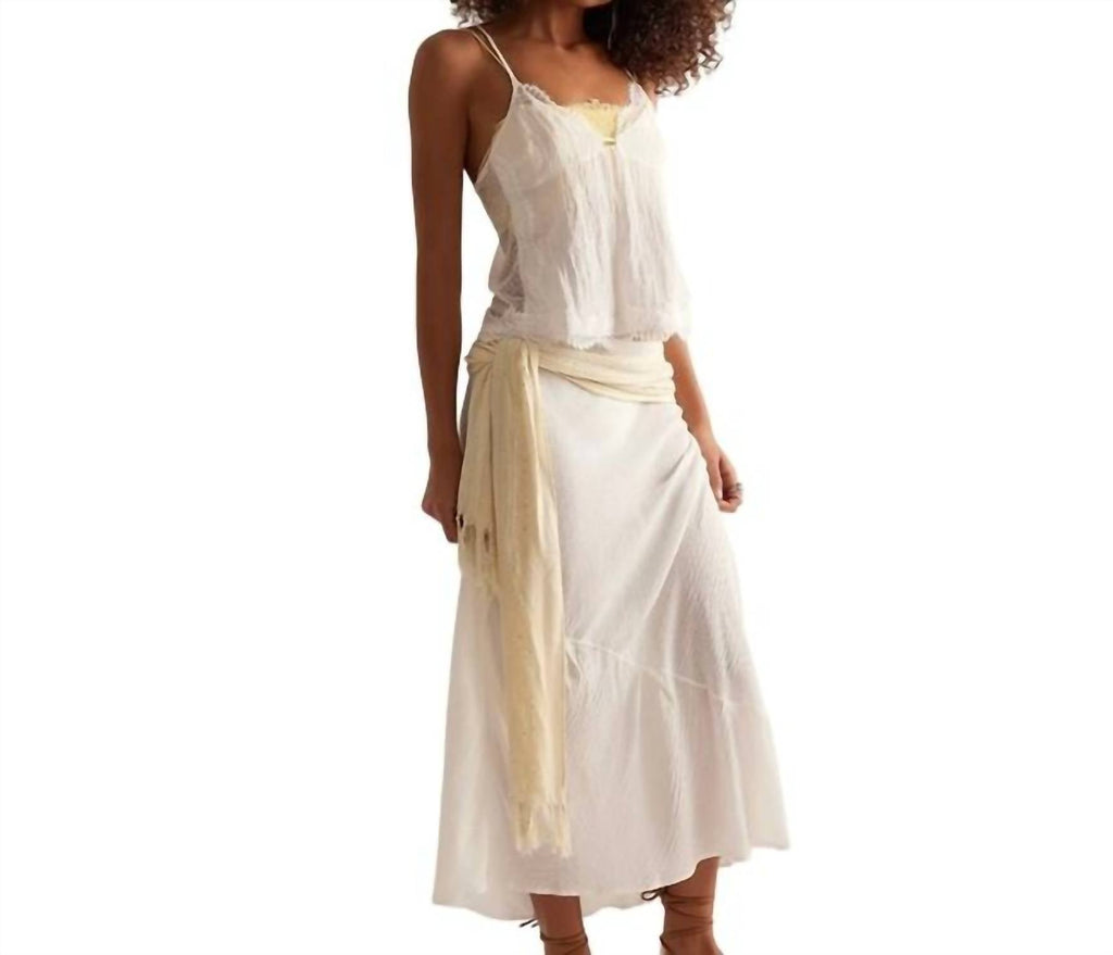 Intimately Sweet On Your Bias Skirt In Clean Ivory