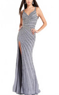 Beaded Tank Dress In Smoke
