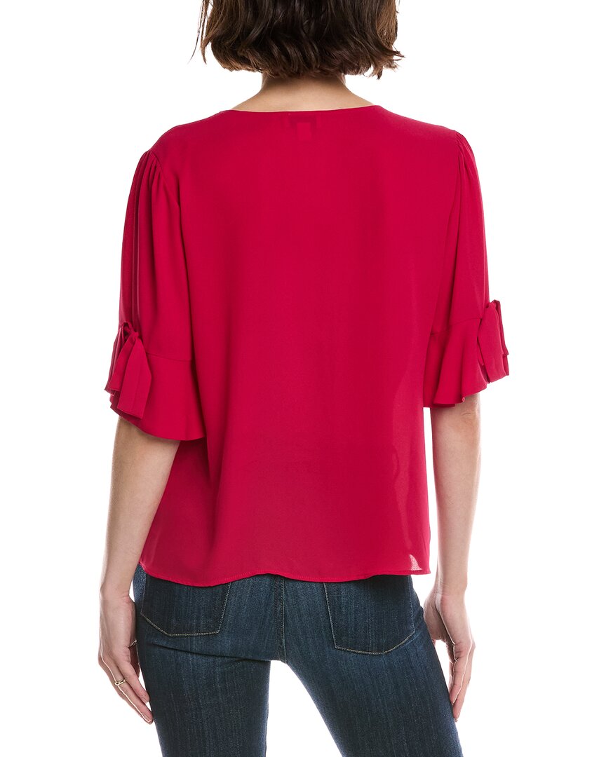 CeCe Flounce Bow Sleeve Top