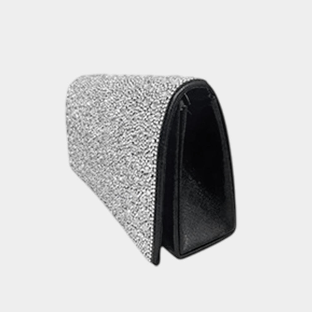 Bling Studded Evening Clutch Crossbody Bag