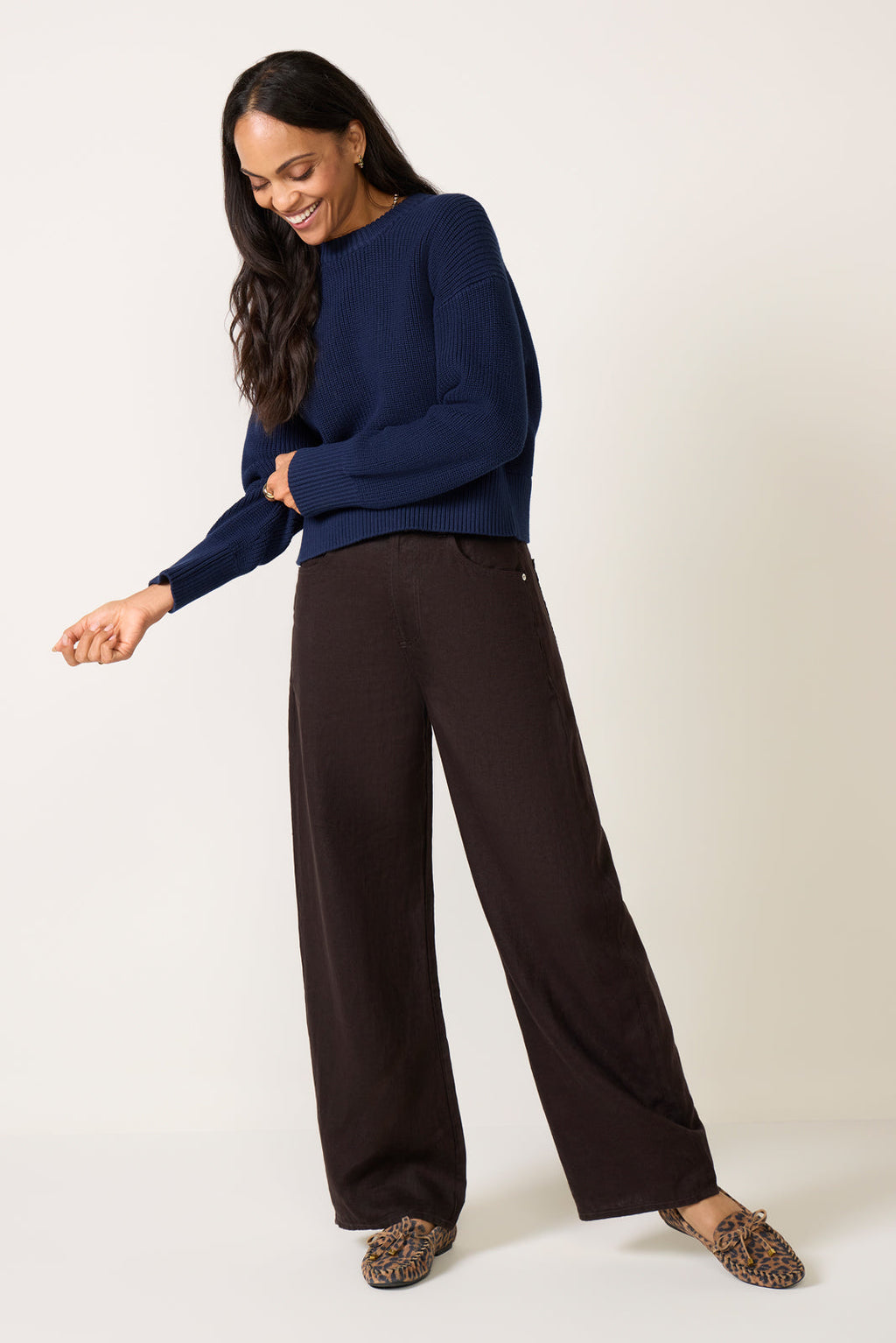 Women's Audrey Crew Neck Sweater Top