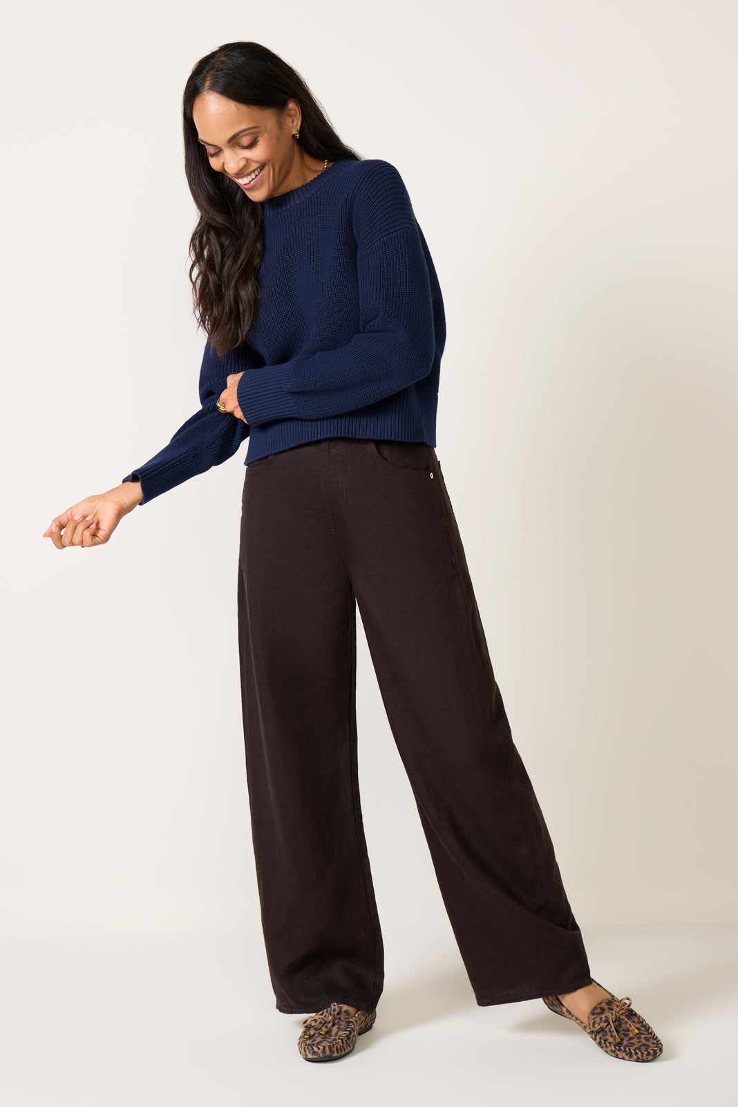 Women's Audrey Crew Neck Sweater Top