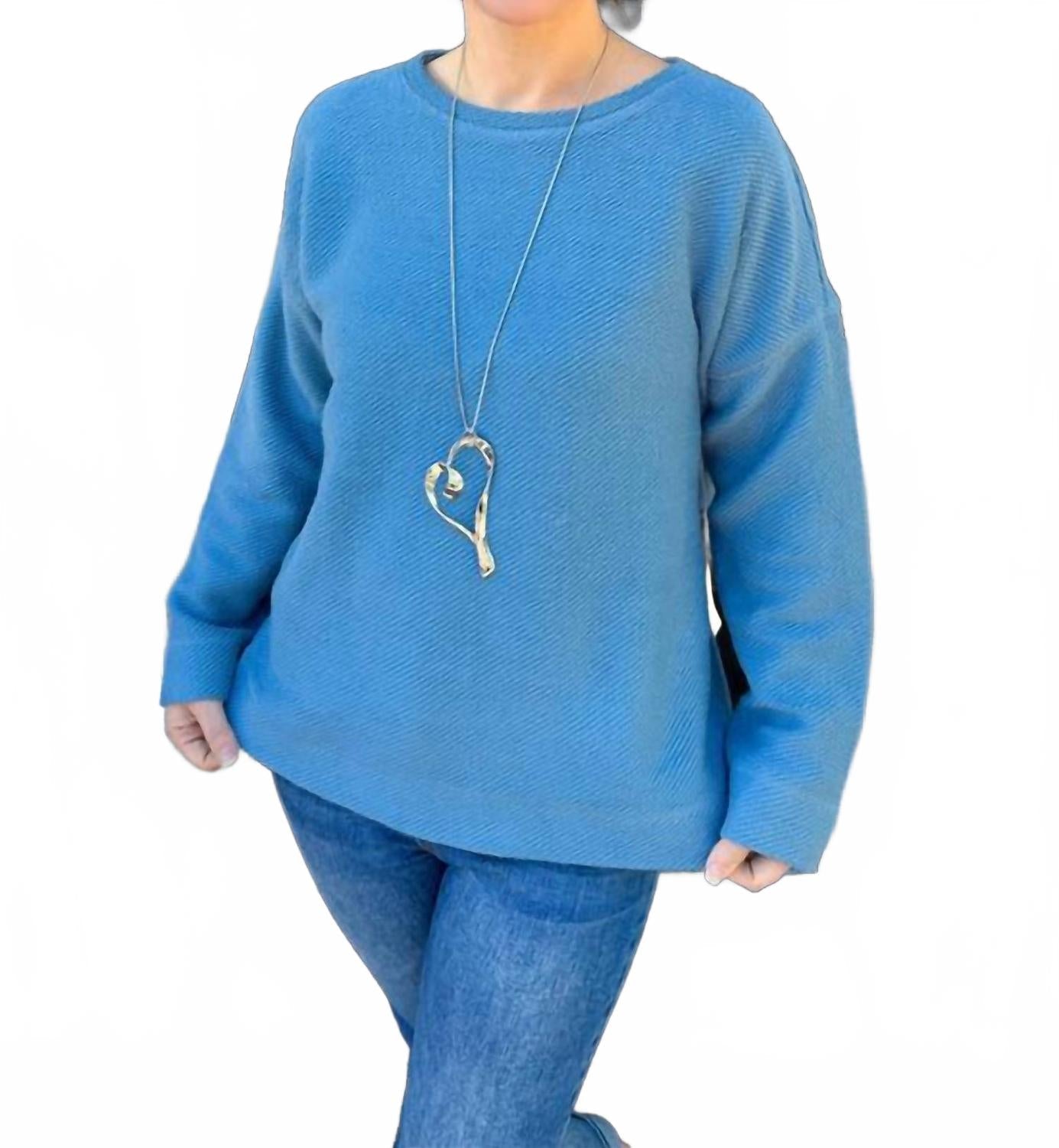 Sundown Crew Pullover In Indigo