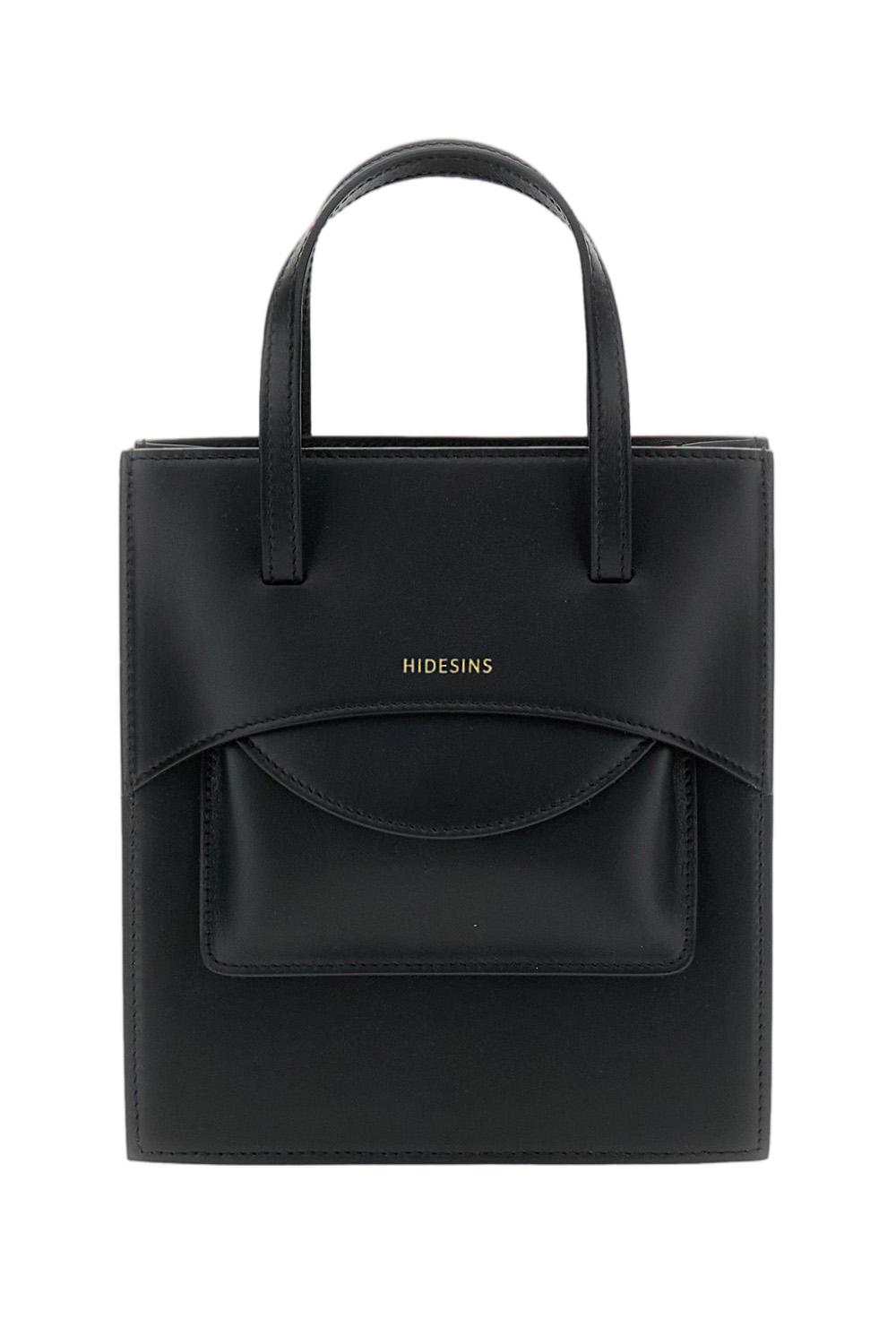 Black Pocket M Leather Bag