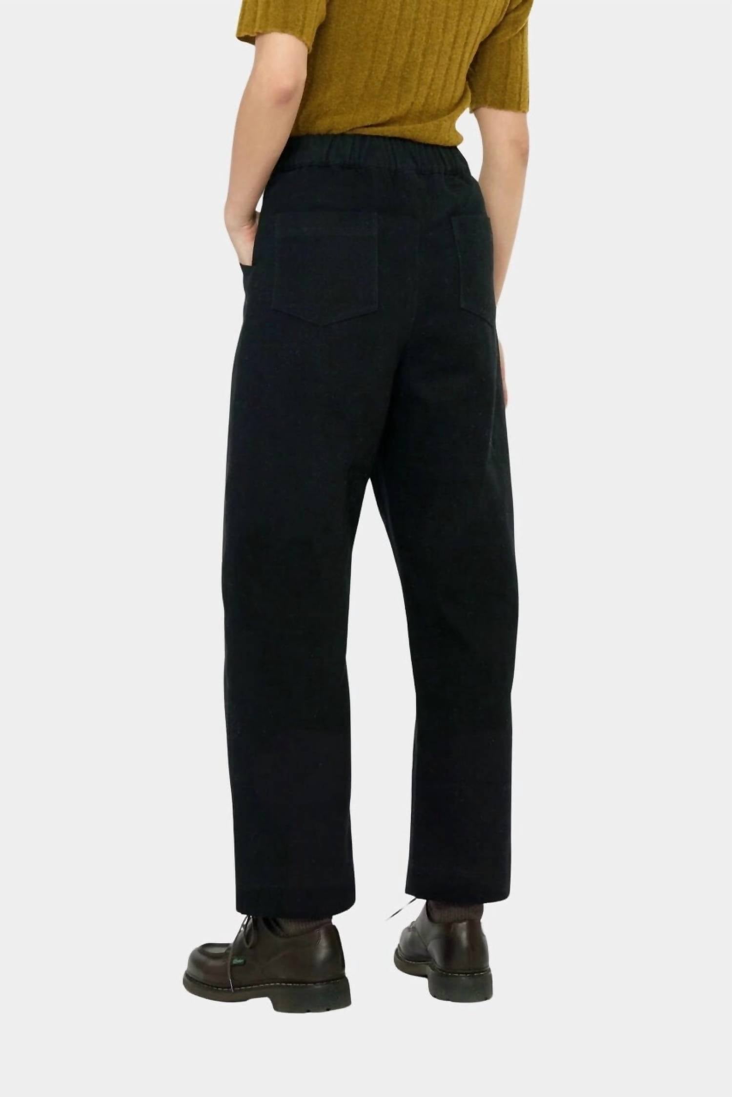 Signature Curve Legged Trousers In Black