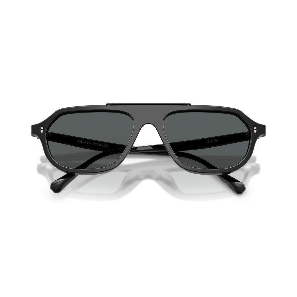 0Ov5613Su Bold Geometric Frame Sunglasses with Double Bridge Design