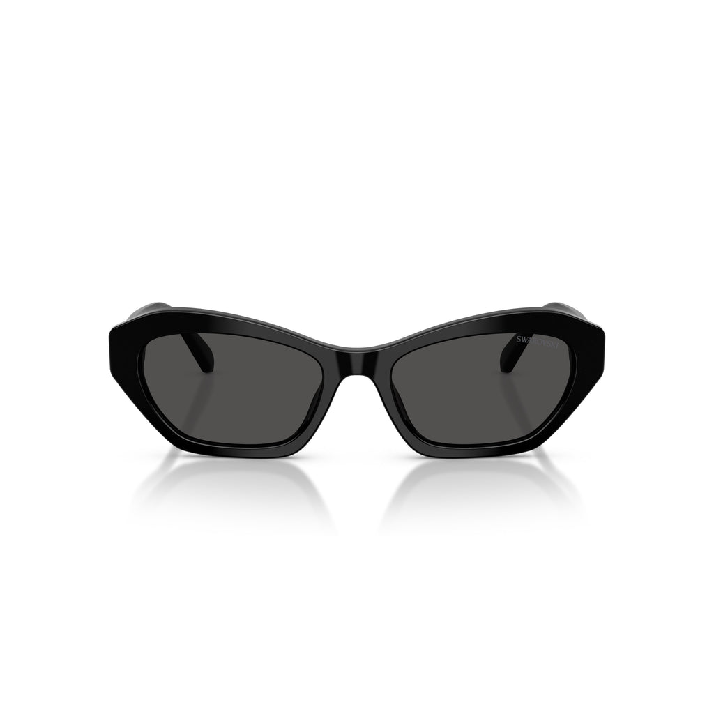 0Sk6048 Angular Sunglasses with Crystal Embellishment