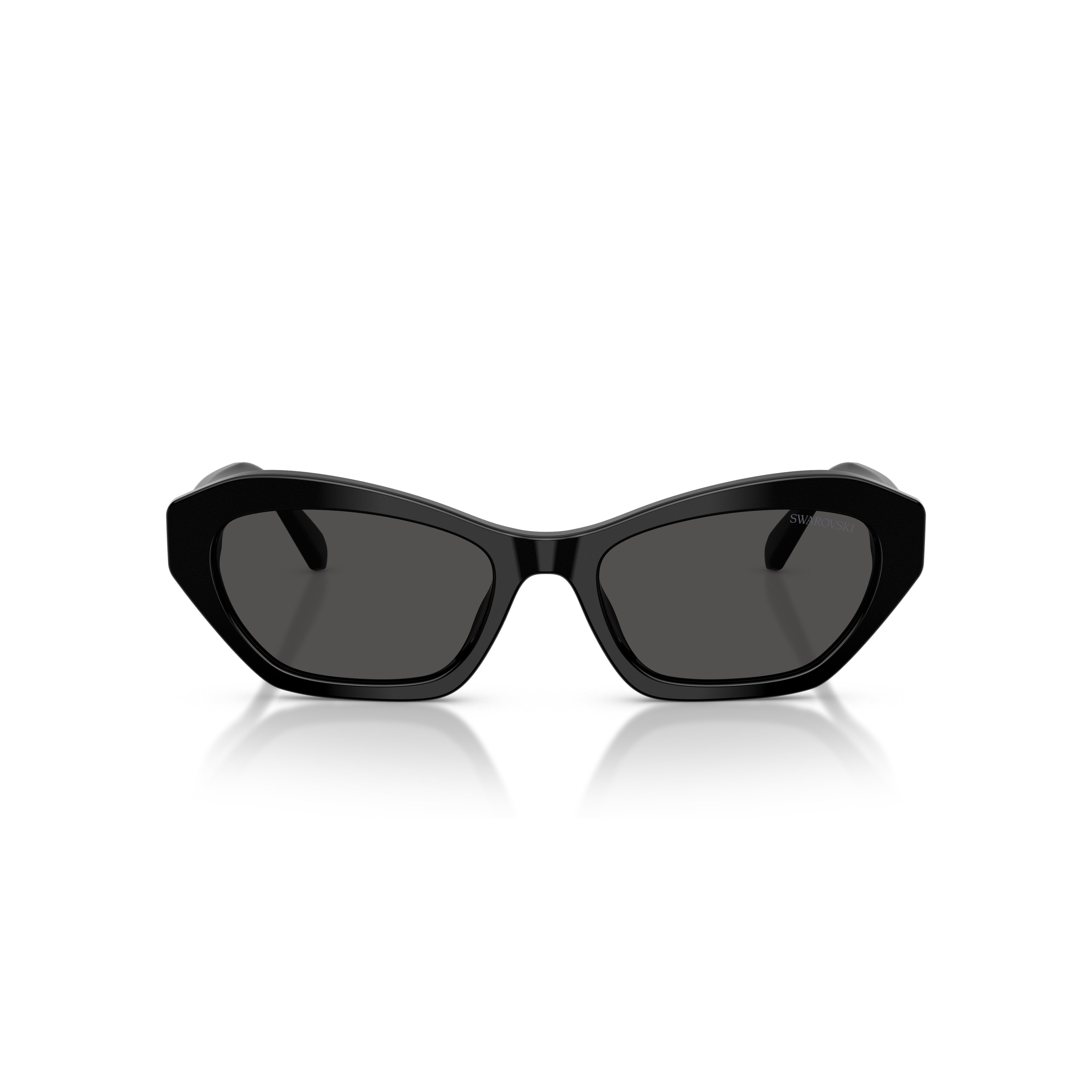 0Sk6048 Angular Sunglasses with Crystal Embellishment