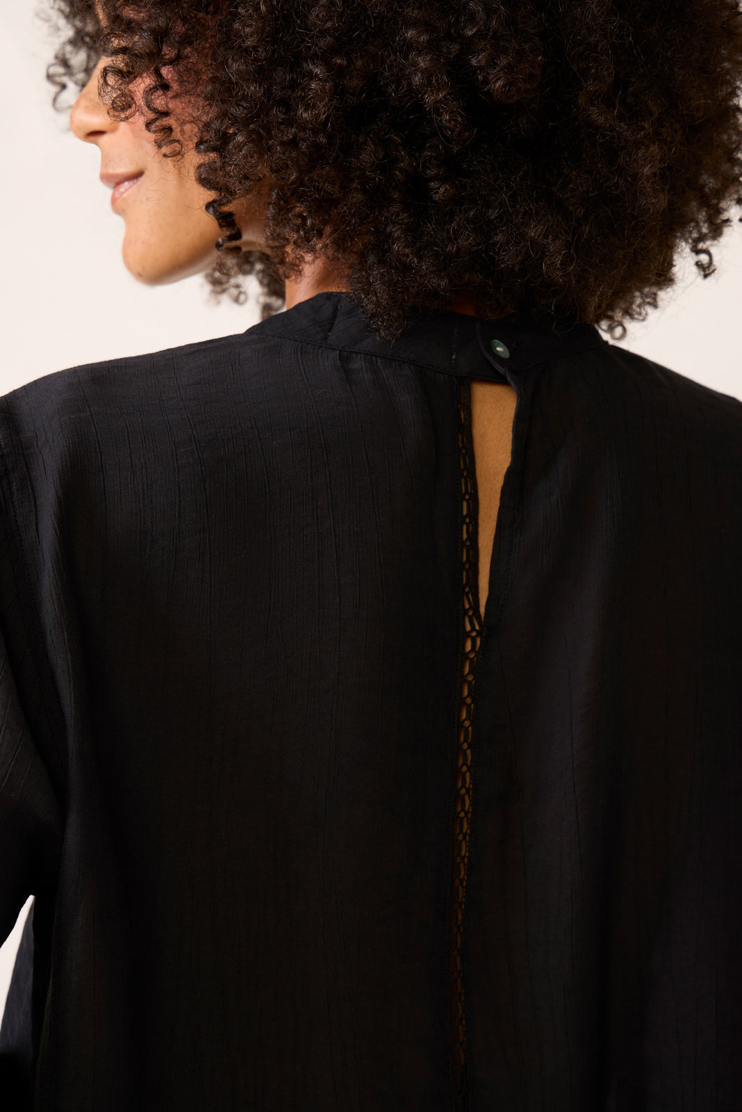 Women's Ladder Lace Trim Blouse