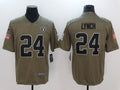 Men's Las Vegas Raiders Marshawn Lynch #24 Brown Game Jersey1