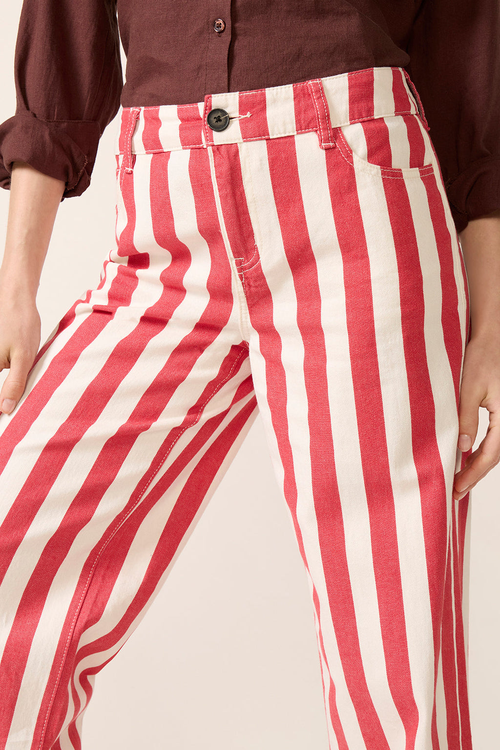 Women's Maker Wide Leg Stripe Pants