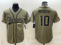 Men's Los Angeles Chargers Justin Herbert #10 Olive 2022 Salute To Service Limited Jersey1 Joint Edition