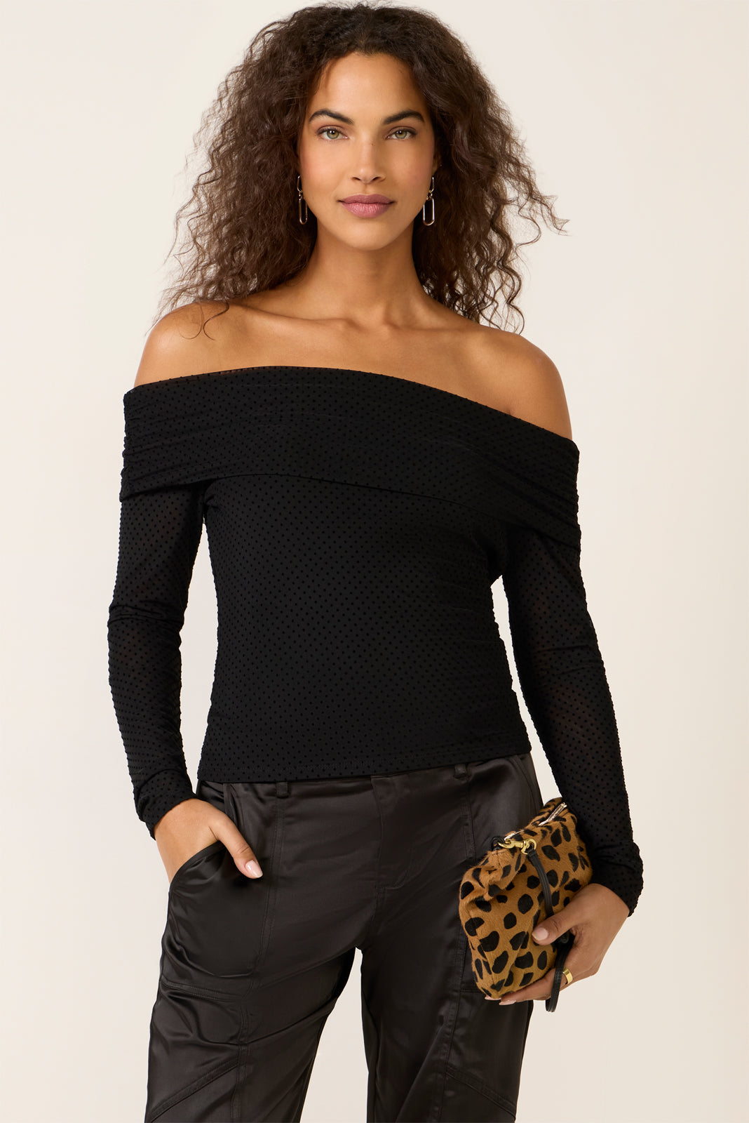 Women's Whimsy Off Shoulder Mesh Top
