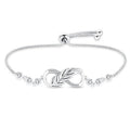 Elegant Infinity Knot Bracelet with Crystal Accents