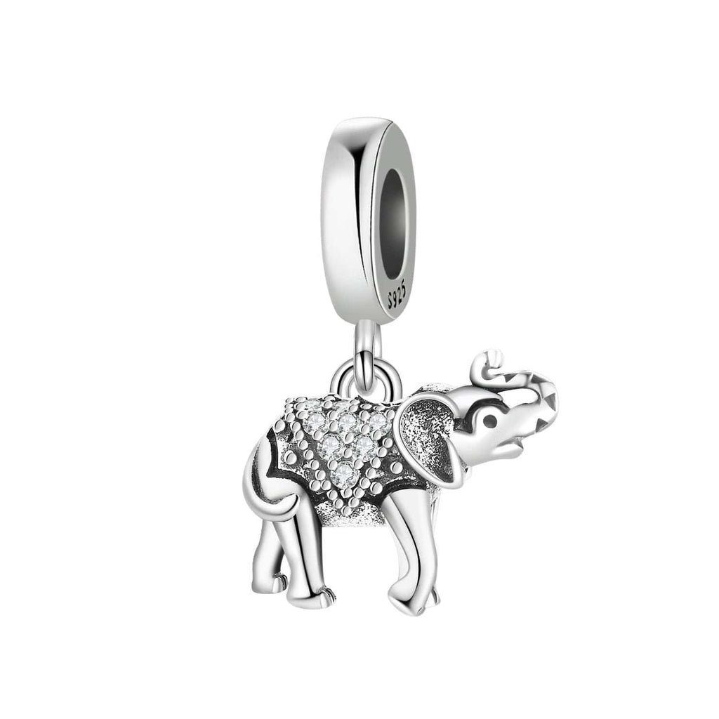 Elegant Elephant Dangle Charm