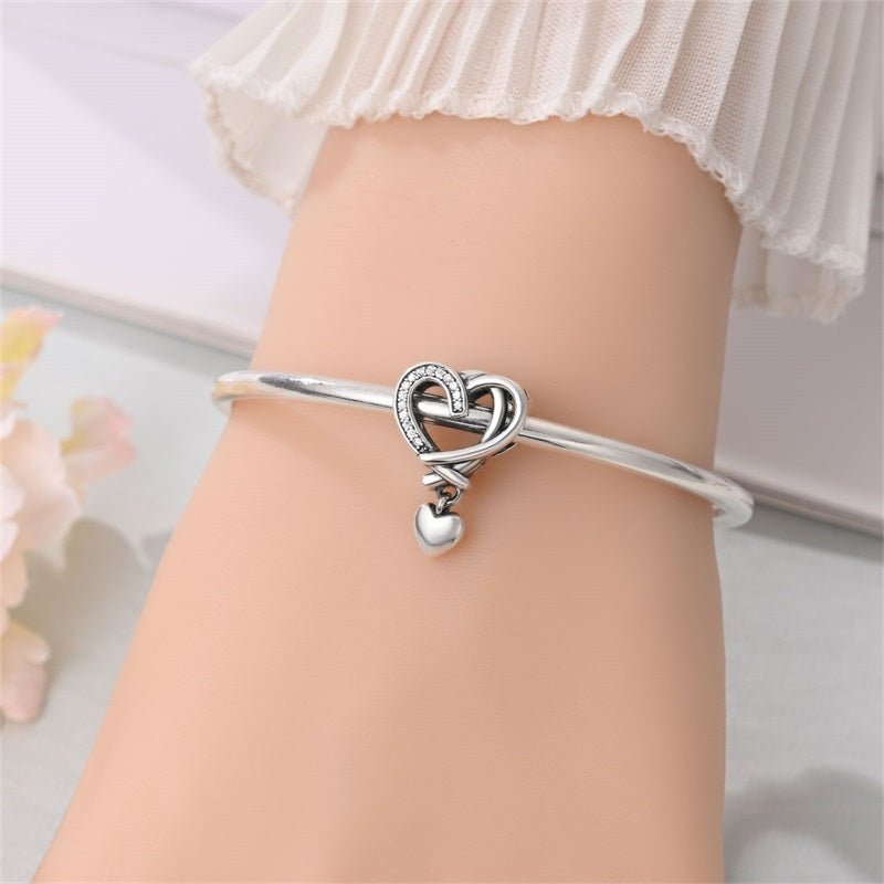 Eternal Heart Knot Dangle Charm